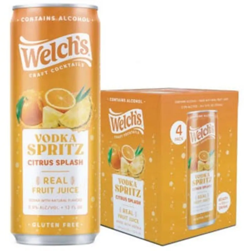 Welch's Vodka Spritz Citrus Splash 4Pk bottle