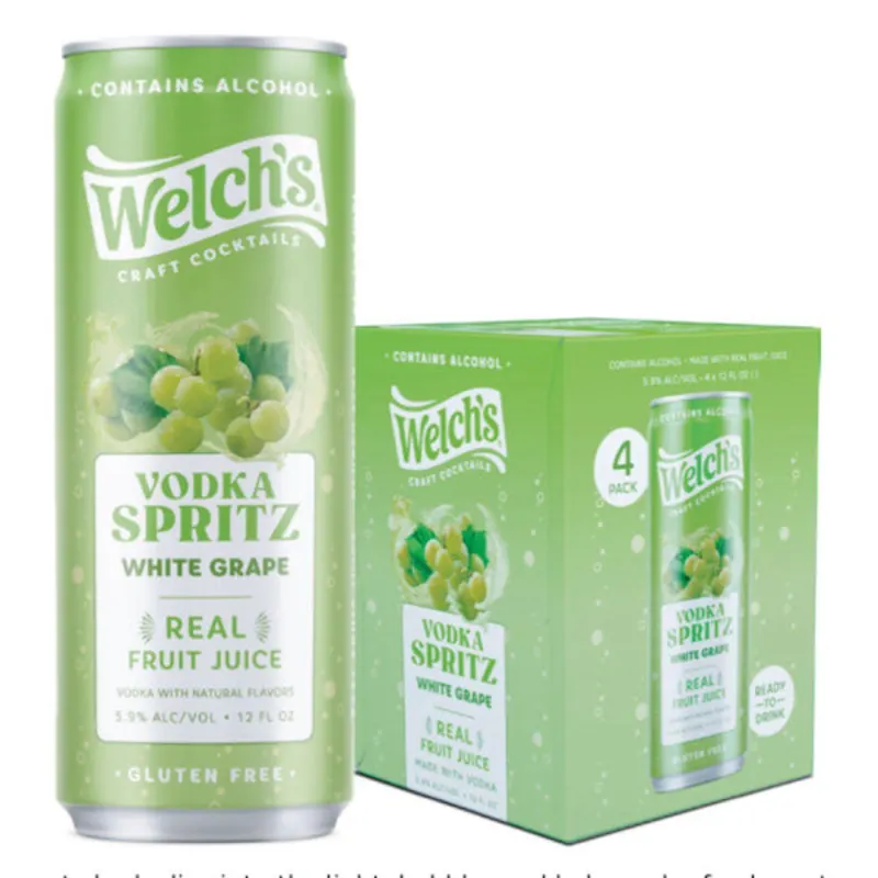 Welch's Vodka Spritz White Grape 4Pk