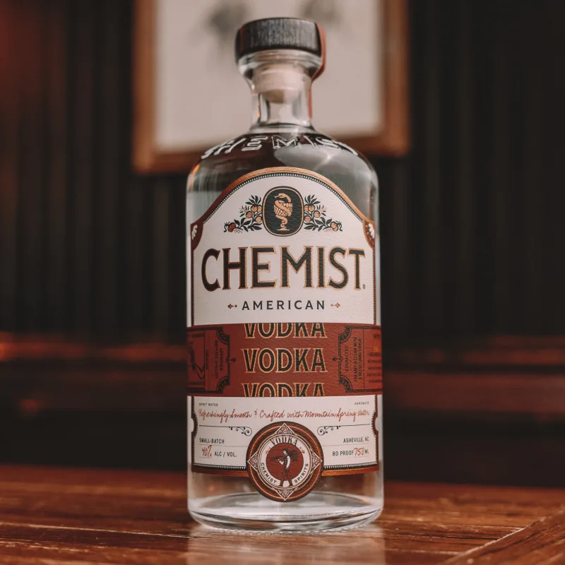 Chemist American Vodka bottle