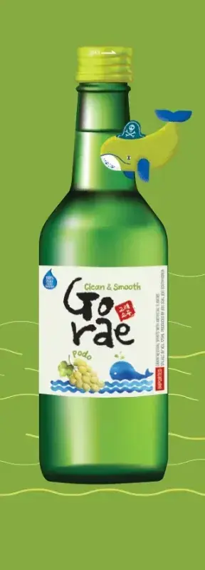Gorae Soju Podo (Green Grape) bottle