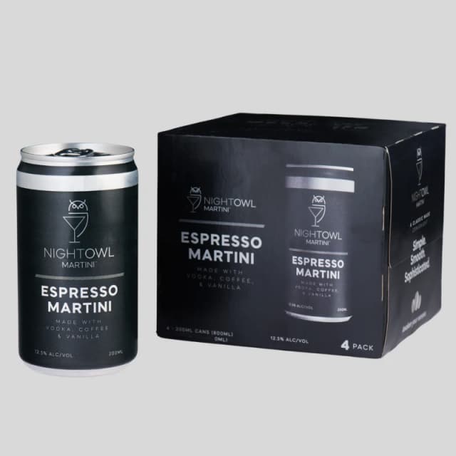 NightOwl Vodka Espresso Martini 4Pk