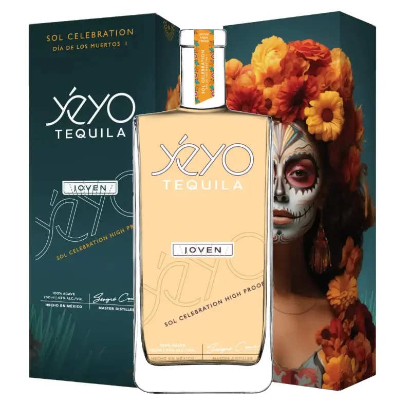 Yeyo Tequila Sol Joven bottle