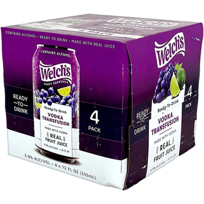 Welch's Vodka Transfusion 4Pk bottle