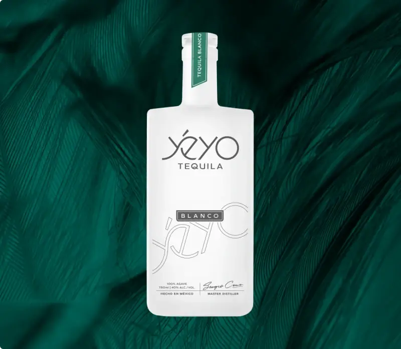 Yeyo High Proof Blanco Tequila bottle
