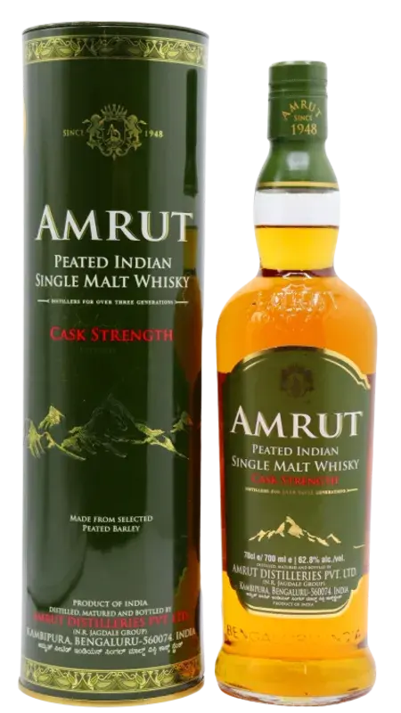 Amrut Peated Cask Strength bottle
