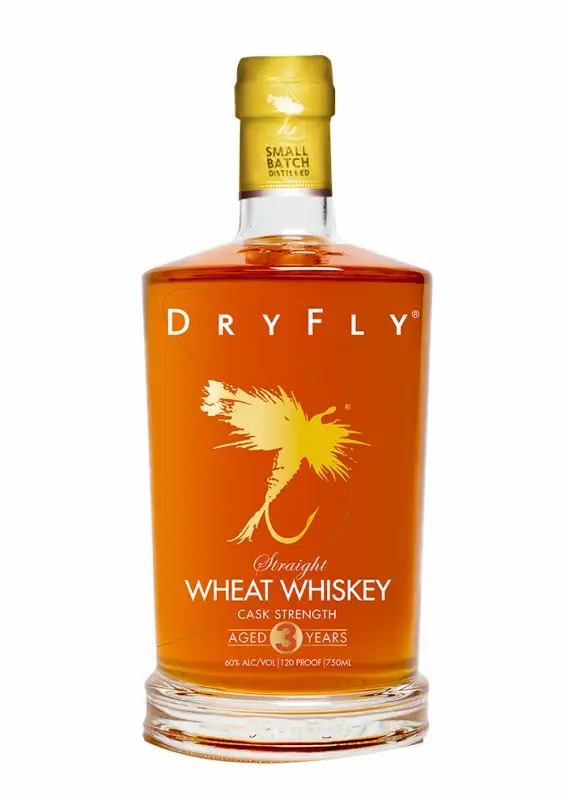 Dry Fly Wheat Whiskey Cask Strength bottle