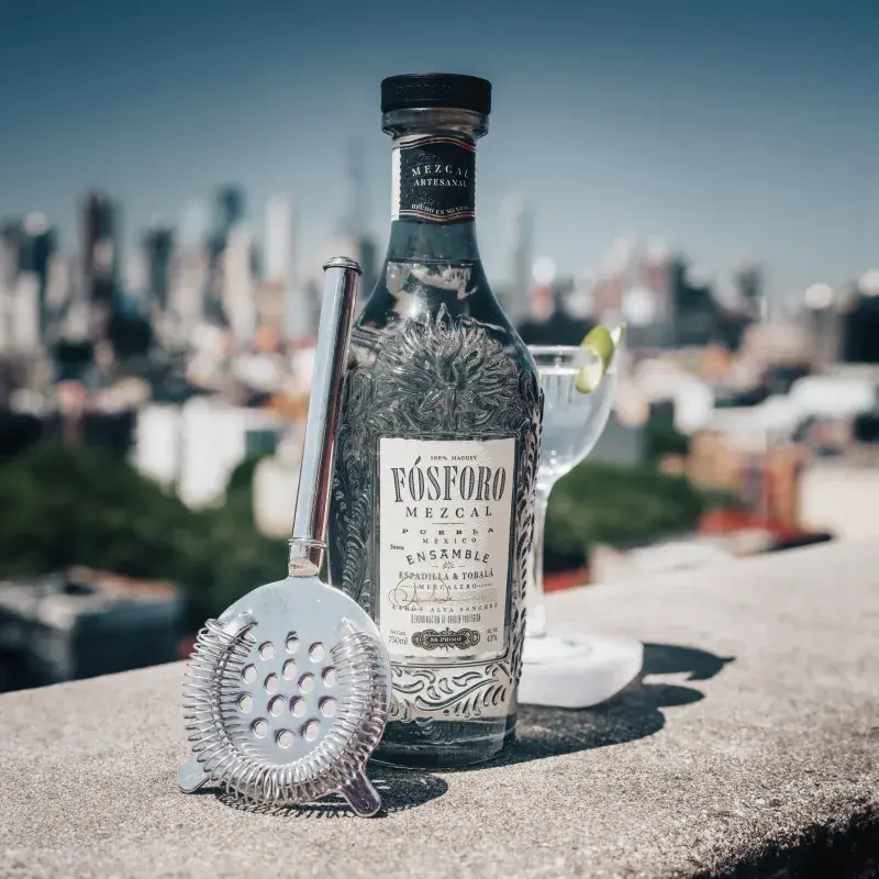 Fosforo Ensamble Mezcal bottle