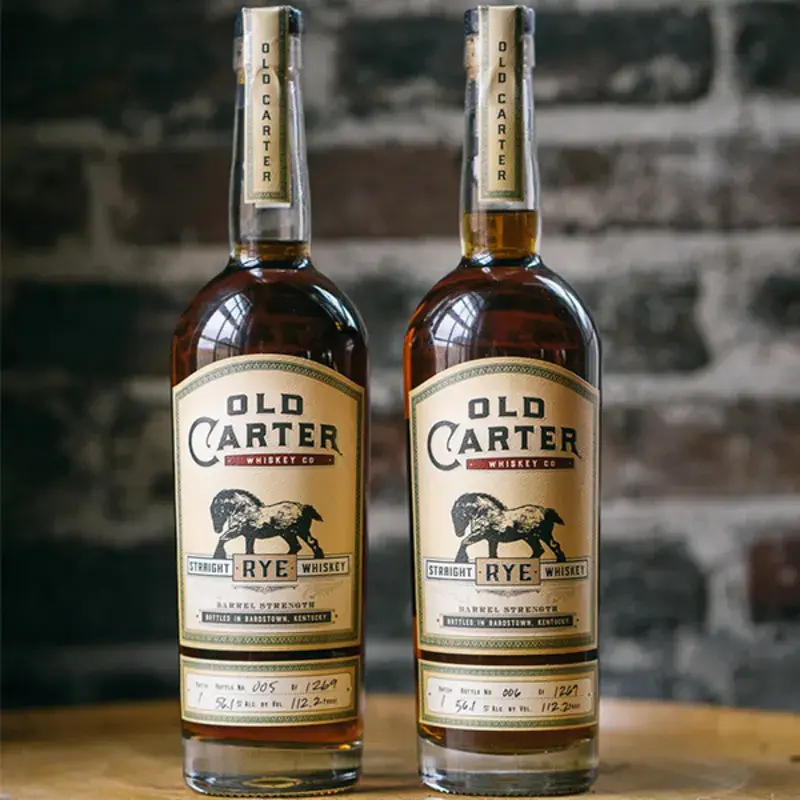 Old Carter Rye bottle
