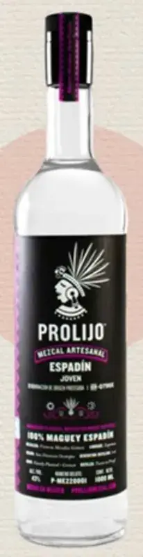 Prolijo Mezcal Blanco bottle
