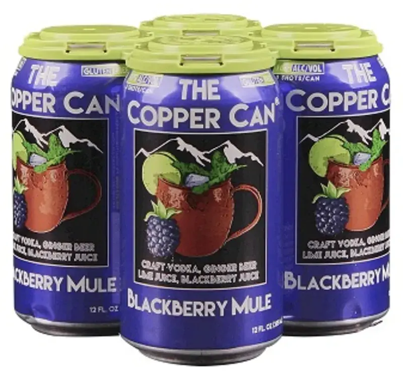 The Copper Can Blackberry Mule 4Pk bottle