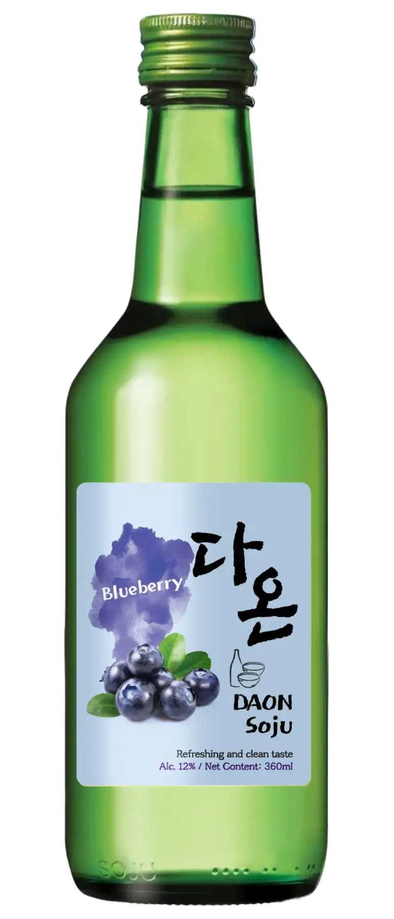 Daon Soju Blueberry bottle