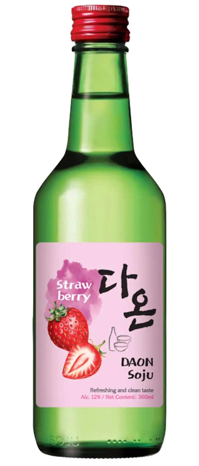 Daon Soju Strawberry bottle