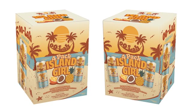 oo-Lah Cocktails Island Girl 4Pk