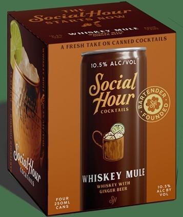 Social Hour Cocktails Bourbon Whiskey Mule 4Pk