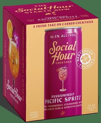 Social Hour Cocktails Passion Pacific Spritz 4Pk