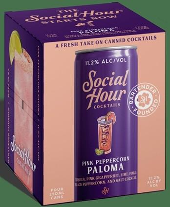 Social Hour Cocktails Pink Peppercorn Paloma 4Pk