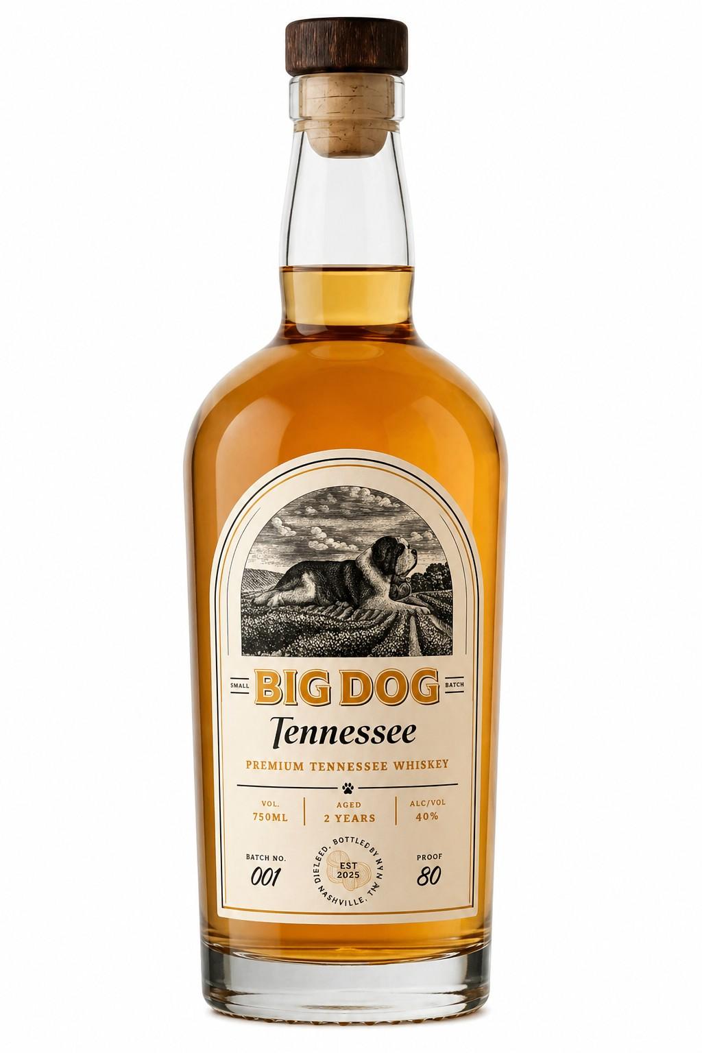 Big Dog Tennessee Whiskey bottle