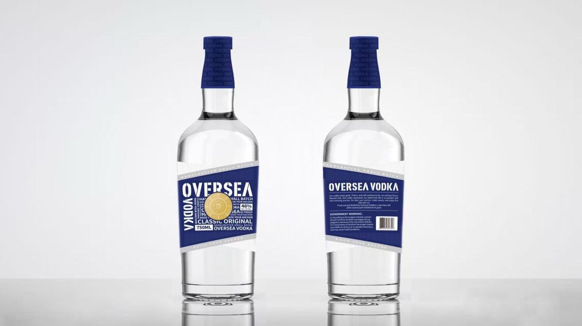 Oversea Vodka bottle