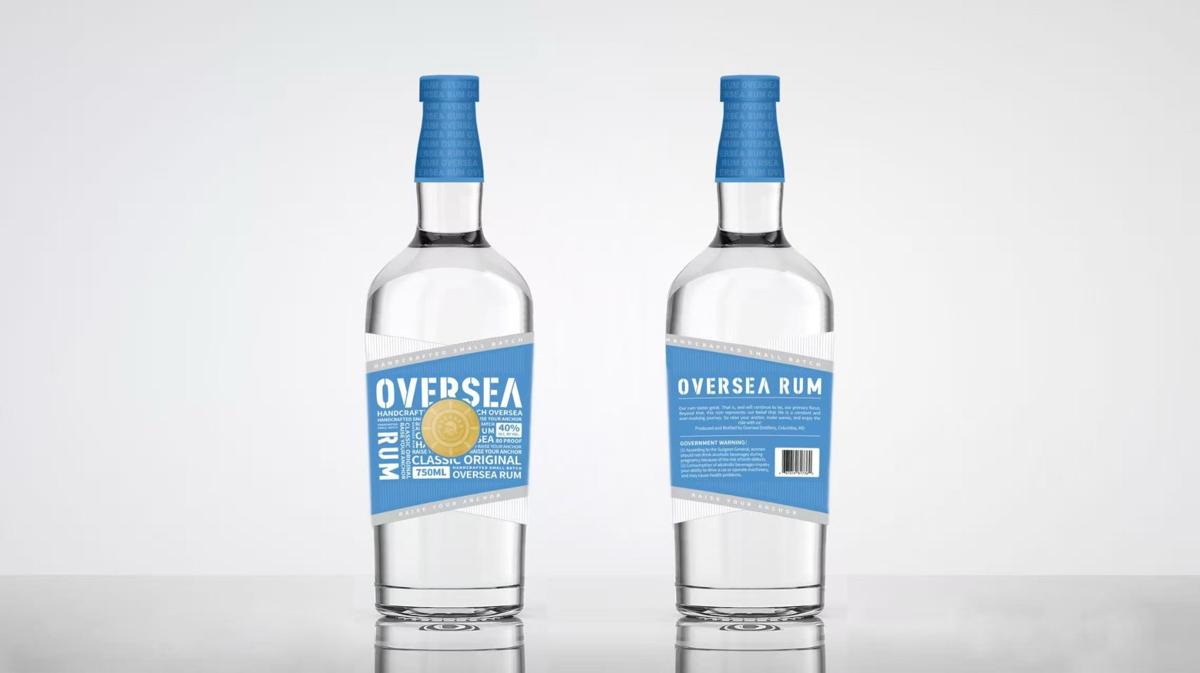 Oversea Rum bottle