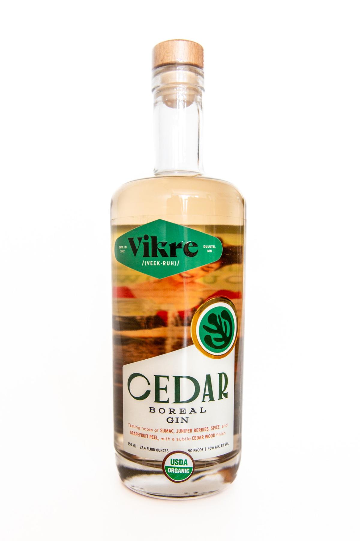 Cedar Boreal Gin bottle