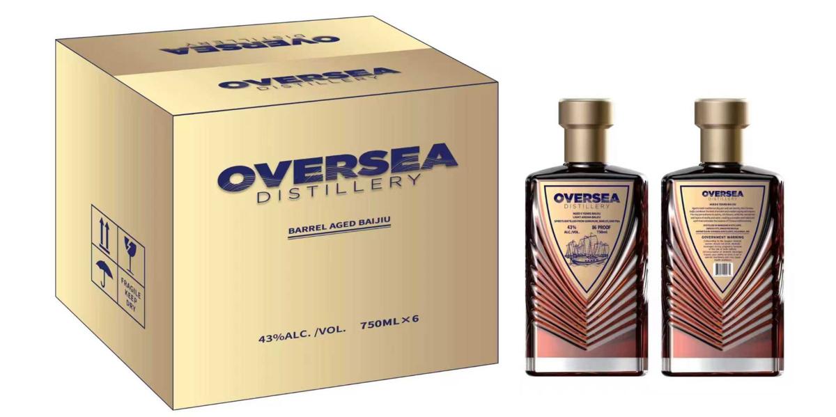 Oversea Aged 6Y Baijiu bottle